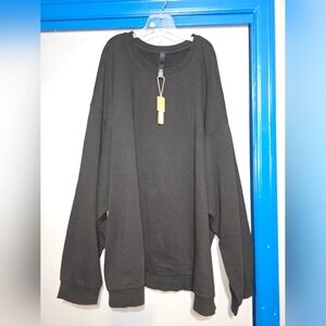 SKIMS Men's Black Crewneck Sweater